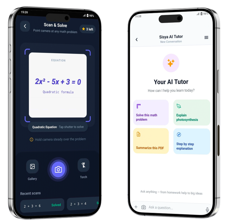 SISYA App Interface